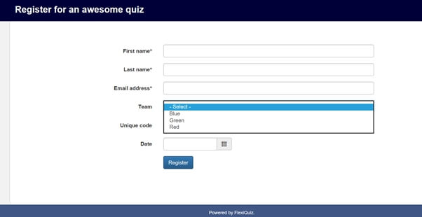 Respondent registration