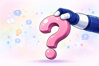 robot picking questions for quiz