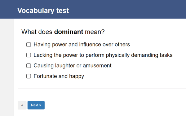 Making Meaning Vocabulary Quiz 9