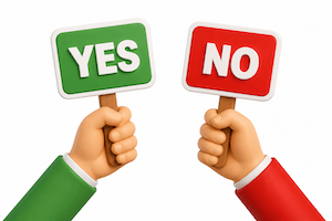 yes or no signs