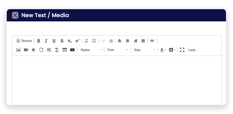 FlexiQuiz text media box