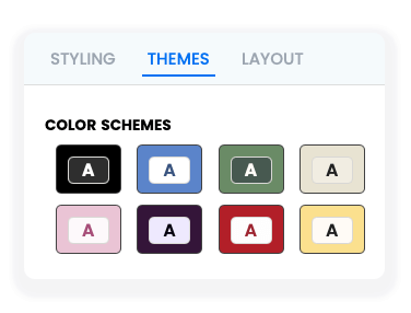 FlexiQuiz color themes to add to your quiz