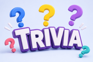 trivia in 3d surrounded by question marks