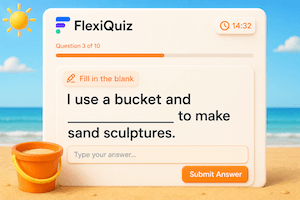 fill in the blank quiz question