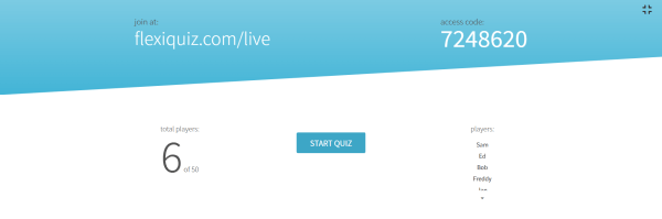 Live quiz lounge