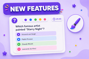 New FlexiQuiz create screen for 2026 to easily make a quiz