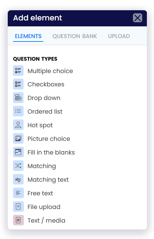 List of question types