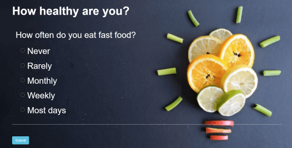 How healthy are you quiz with fruit image