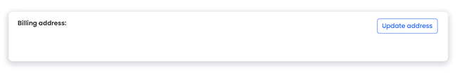 settings screen to update billing address