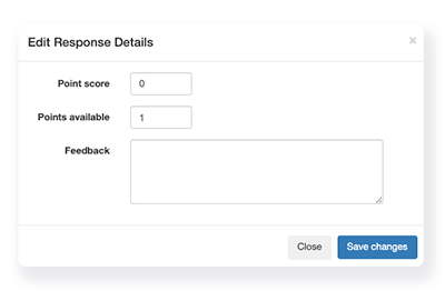 feedback screen