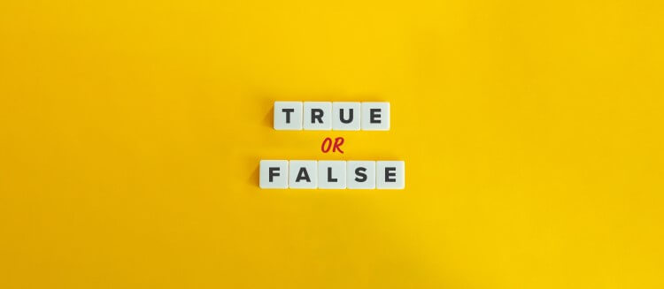 true of false blocks for quiz question