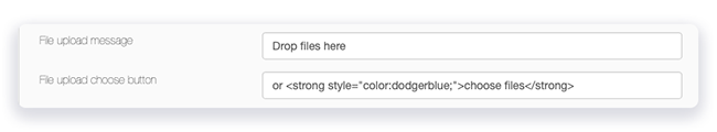 File upload choose button options