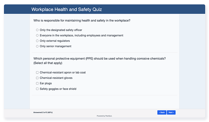 Flexi quiz classic layout on quizimage