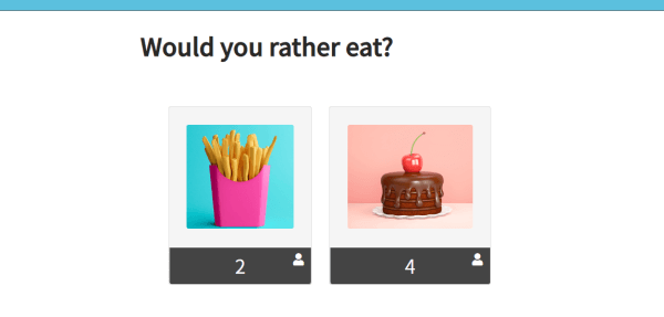 would you rather quiz question