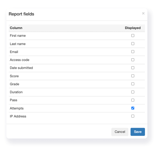 image of report field