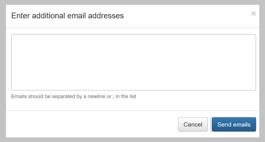 Add email addresses